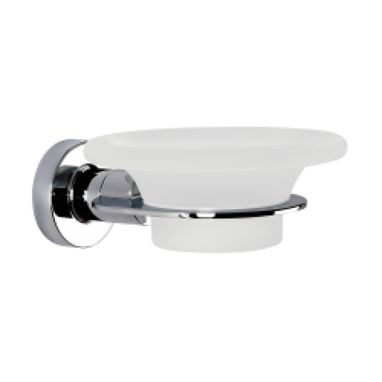 Origins Living Tecno Project Glass Soap Dish - Chrome 117048