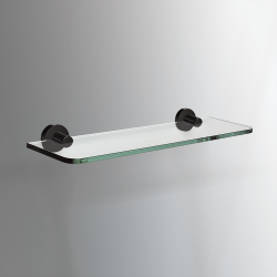 Origins Living Tecno Project Glass Shelf 50cm - Black 172719