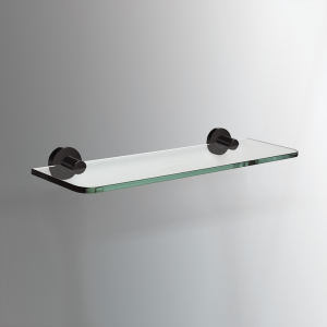 Origins Living Tecno Project Glass Shelf 50cm - Black 172719