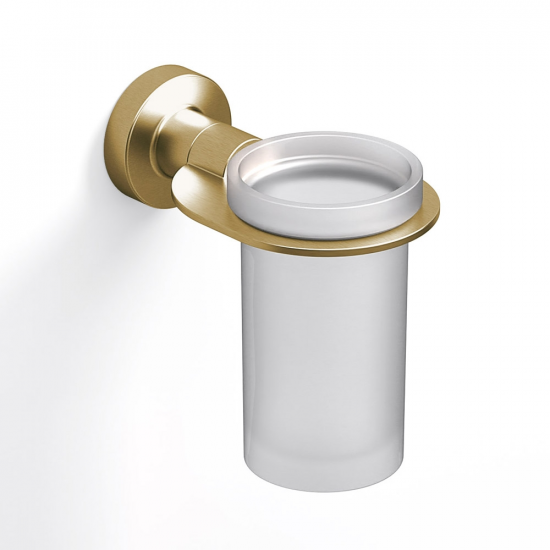 Origins Living Tecno Project Tumbler Holder - Brushed Brass 203017 from Ebzone Wall mounted Bathroom Accessories Origin Living Spluga Open Toilet Roll Holder - Chrome SG24-13