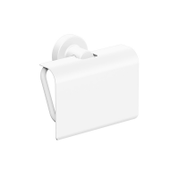 Origins Living Tecno Project Toilet Roll Holder with Flap - White 166169 Origins Living Tecno Project Toilet Roll Holder with Flap - White 166169