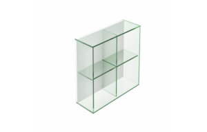Origins Living Pier Glass 4 Box Shelf Square - Clear B008516 Origins Living Pier Glass 4 Box Shelf Square - Clear B008516