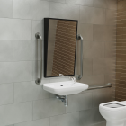 Origins Living Docklands Inclusive Angled Mirror 50 Black - 50x80cm DKL-00A058-BK from Ebzone Toilets & Frames Concealed Toilet Cistern (Side Inlet) inc chrome flush button RERCON543