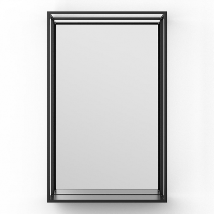 Dockland Rectangular Mirrors DKL-002058-BK Origins Living Docklands Mirror With Shelf 50 Black - 50x80cm DKL-002058-BK Origins Living Docklands Mirror With Shelf 50 Black - 50x80cm DKL-002058-BK