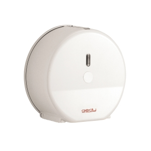 Commercial Washroom 2428-02 Origins Living Mini Jumbo Rollpaper Dispenser - White 2428-02 Bathroom Accessories Pin Hooks Long x2 - Chrome 2229-13