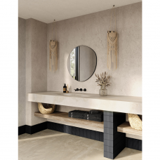 Origins Living Oslo Organic Mirror 60cm Black OSL-00G658-BK Origins Living Oslo Organic Mirror 60cm Black OSL-00G658-BK