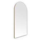Origins Living Oslo Arch Mirror 50x100cm Brushed Brass OSL-00R105-BB from Ebzone Mirrors Docklands Rectangular Mirror 40 Black - 40x70cm B375561