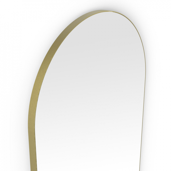 Origins Living Oslo Arch Mirror 50x100cm Brushed Brass OSL-00R105-BB from Ebzone Mirrors Docklands Rectangular Mirror 40 Black - 40x70cm B375561