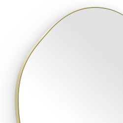 Origins Living Oslo Organic Mirror 60cm Brushed Brass OSL-00G658-BB