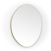 Origins Living Oslo Organic Mirror 80cm Brushed Brass OSL-00G877-BB