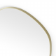 Origins Living Oslo Organic Mirror 80cm Brushed Brass OSL-00G877-BB from Ebzone Mirrors Docklands Round Mirror 60cm Black B375530