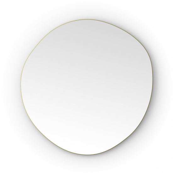 Origins Living Oslo Organic Mirror 80cm Brushed Brass OSL-00G877-BB from Ebzone Mirrors Docklands Round Mirror 60cm Black B375530