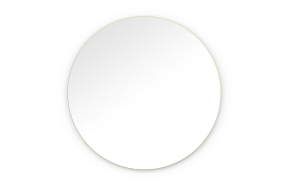Origins Living Oslo Round Mirror 100cm Brushed Brass OSL-00D100-BB