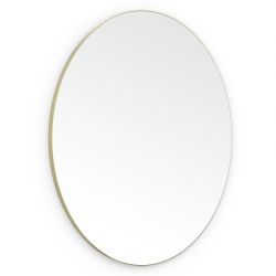 Origins Living Oslo Round Mirror 100cm Brushed Brass OSL-00D100-BB