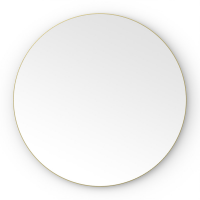 Origins Living Oslo Round Mirror 60cm Brushed Brass OSL-00D060-BB