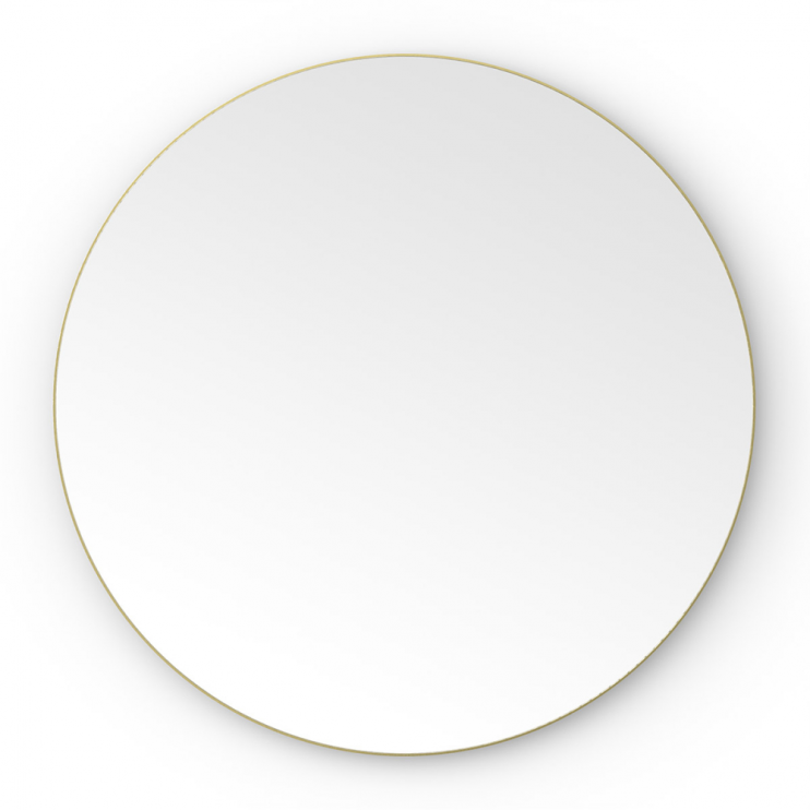 Origins Living Oslo Round Mirror 60cm Brushed Brass OSL-00D060-BB