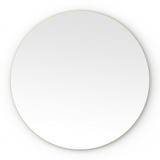 Origins Living Oslo Round Mirror 80cm Brushed Brass OSL-00D080-BB