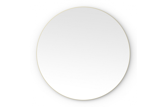 Origins Living Oslo Round Mirror 80cm Brushed Brass OSL-00D080-BB