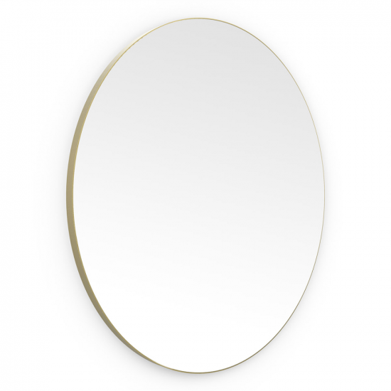 Origins Living Oslo Round Mirror 80cm Brushed Brass OSL-00D080-BB from Ebzone Mirrors Origins Living Delphine Mirror 60 Brushed Brass - 60x90cm DEL-001069-BB