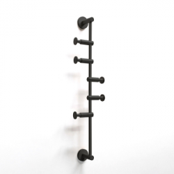 Origins Living Archer Vertical Rail With 5 Hooks - Black ARR-110560-BK