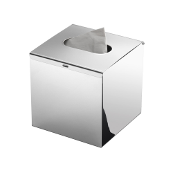 Origins Living Square Tissue Box - chrome 2002-13 Origins Living Square Tissue Box - chrome 2002-13