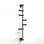 Origins Living Archer Vertical Rail With 5 Hooks - Black ARR-110560-BK