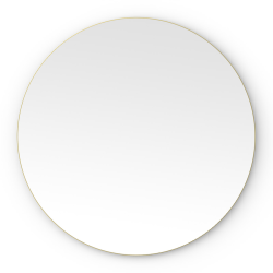 Origins Living Oslo Round Mirror 80cm Brushed Brass OSL-00D080-BB