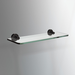 Origins Living Tecno Project Glass Shelf 50cm - Black 172719