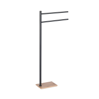 Origins Living Trilly Towel Stand - Black/Bamboo TR31-41 Origins Living Trilly Towel Stand - Black/Bamboo TR31-41