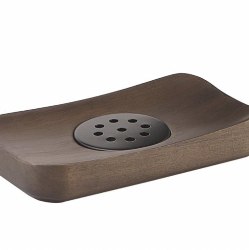 Bathroom Accessories Dafne 3911-30 Origins Living Dafne Soap Dish - Dark Bamboo 3911-30