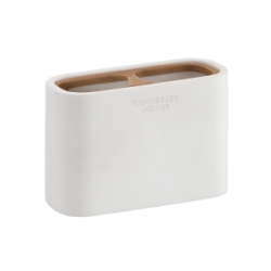 Origins Living Ninfea Tumbler - White/Bamboo 1398-02 Origins Living Ninfea Tumbler - White/Bamboo 1398-02