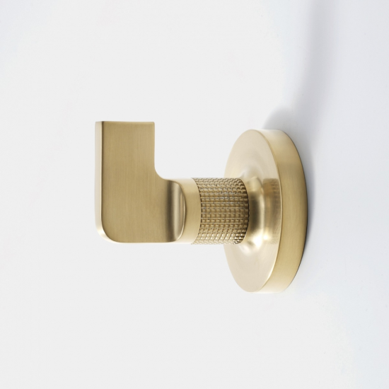 Bathroom Accessories Baxter BAX-110160-BB Origins Living Baxter Hook - Brushed Brass BAX-110160-BB Mirrors Tate Light Square Mirror 70 Black - 70x70cm B008226
