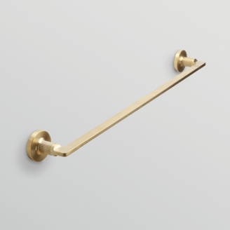 Bathroom Accessories Baxter BAX-115166-BB Origins Living Baxter Towel Rail 66cm - Brushed Brass BAX-115166-BB Mirrors Tate Light Rectangular Mirror 50 White - 50x100cm B008257