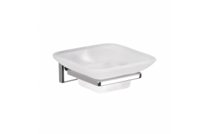 Origins Living Colorado Glass Soap Dish - Chrome/Glass 6911-13