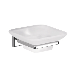 Bathroom Accessories Colorado 6911-13 Origins Living Colorado Glass Soap Dish - Chrome/Glass 6911-13