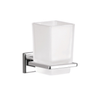 Origins Living Colorado Glass Tumbler Holder - Chrome/Glass 6910-13 Origins Living Colorado Glass Tumbler Holder - Chrome/Glass 6910-13