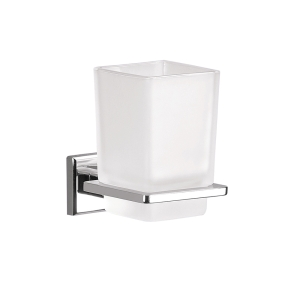 Bathroom Accessories Colorado 6910-13 Origins Living Colorado Glass Tumbler Holder - Chrome/Glass 6910-13