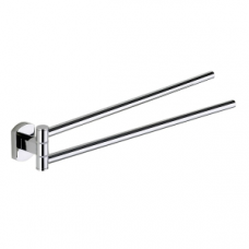 Origins Living Edera Plus Double Swing Towel Rail - Chrome EP23-13 Origins Living Edera Plus Double Swing Towel Rail - Chrome EP23-13