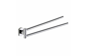 Origins Living Edera Plus Double Swing Towel Rail - Chrome EP23-13