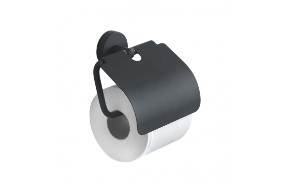 Origins Living Eros Toilet Roll Holder with Flap - Black 2325-14
