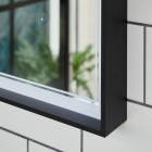 Origins Living Astoria Mirror 75 Black - 75x90cm B008363 from Ebzone Shower Doors Class 6mm 1200x800mm Easy-Fit Sliding Door & 45mm Tray & Waste - Chrome CLA5194