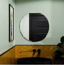 Origins Living Mirrors Belvoir BLV-00D065-00 Origins Living Belvoir Round Mirror 65cm BLV-00D065-00 Walkin Panels Ronix 1200mm x 8mm Wetroom Front Panel & Support Bar - Chrome ROL5130