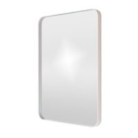 Origins Living City Rectangular Mirror White - 50x75cm B375639