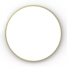 Origins Living Lomax Round Mirror 70cm Brushed Brass LMX-00D070-BB