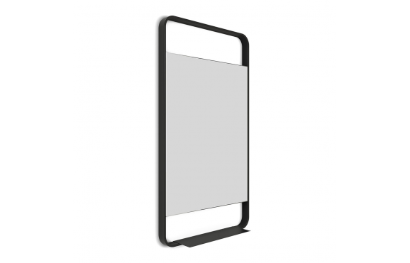 Origins Living Ludgate Mirror with Shelf 55 Black LDG-002510-BK