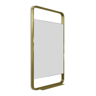 Origins Living Ludgate Mirror with Shelf 55 Brushed Brass LDG-002510-BB from Ebzone Mirrors Origins Living Brooklyn Mirror 140 Brushed Bronze - 140x70 B008165