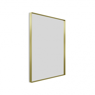 Origins Living Newington Rectangular Mirror 60 Brushed Brass - 60x80cm NWG-001068-BB from Ebzone Mirrors Origins Living City Mirror with Shelf 50 White - 50x75cm CTY-002057-WH