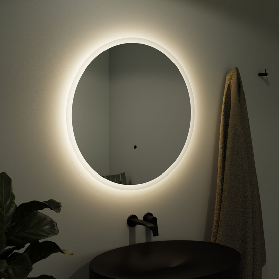 Origins Living Mirrors Edison EDS-01D060-00 Origins Living Edison Round Mirror 60cm EDS-01D060-00 Toilets & Frames Cedod Rimless Comfort Height Close Coupled Open Back WC & Slim Soft Close Seat TOLSL5215