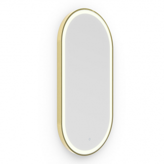 Origins Living Lomax Light Capsule Mirror 50 Brushed Brass - 50x100cm LML-01C051-BB from Ebzone Mirrors Origins Living Belvoir Oval Mirror 55 - 55x75cm BLV-00V057-00