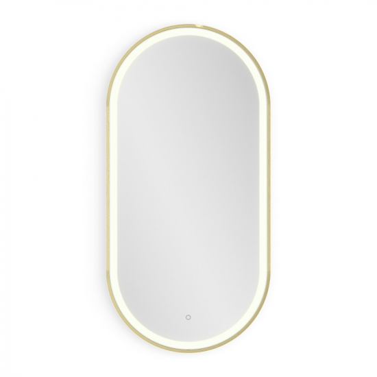 Origins Living Lomax Light Capsule Mirror 50 Brushed Brass - 50x100cm LML-01C051-BB from Ebzone Mirrors Origins Living Belvoir Oval Mirror 55 - 55x75cm BLV-00V057-00